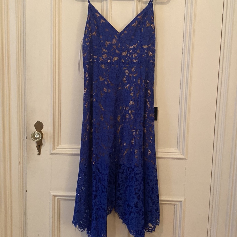 Lulus One Wish Royal Blue Lace Midi Dress - Large